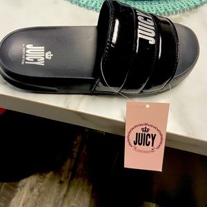 Black juicy  sandals size 6 brand new with tags